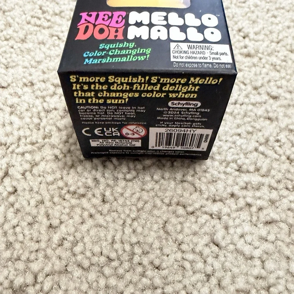 NeeDoh MELLO MALLO Yellow VIRAL SQUISHY TOY! SCHYLLING NEW AUTHENTIC